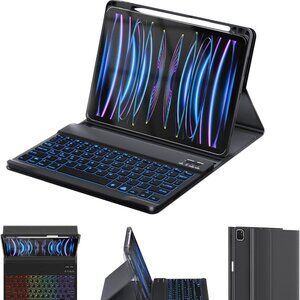 🎁Free w/Purchase🎁 OYEEICE Smart Folio Keyboard Case for iPad 10.9" - Black